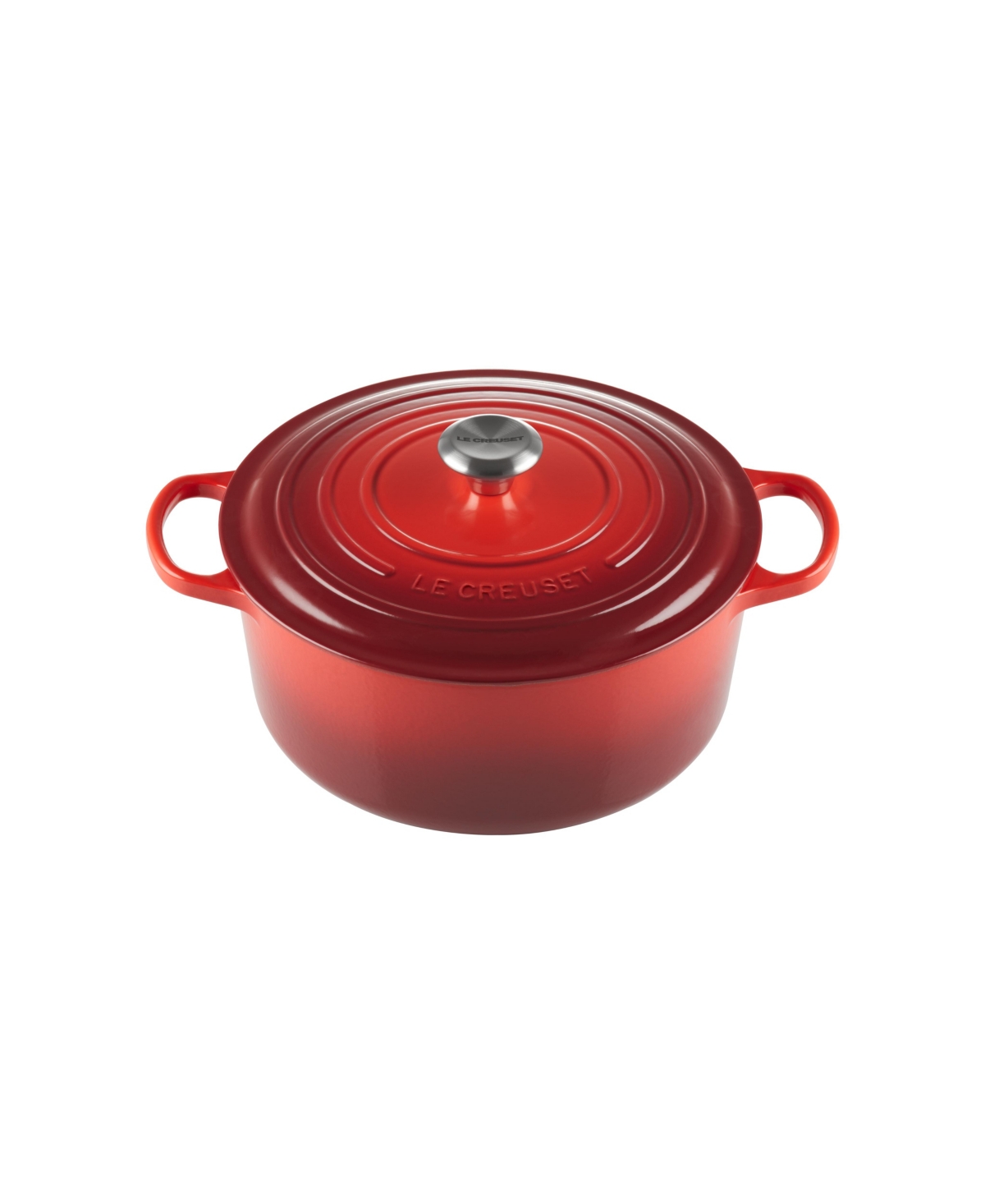 Le Creuset 7.25-qt. Signature Enameled Cast Iron Round Dutch Oven In Cerise