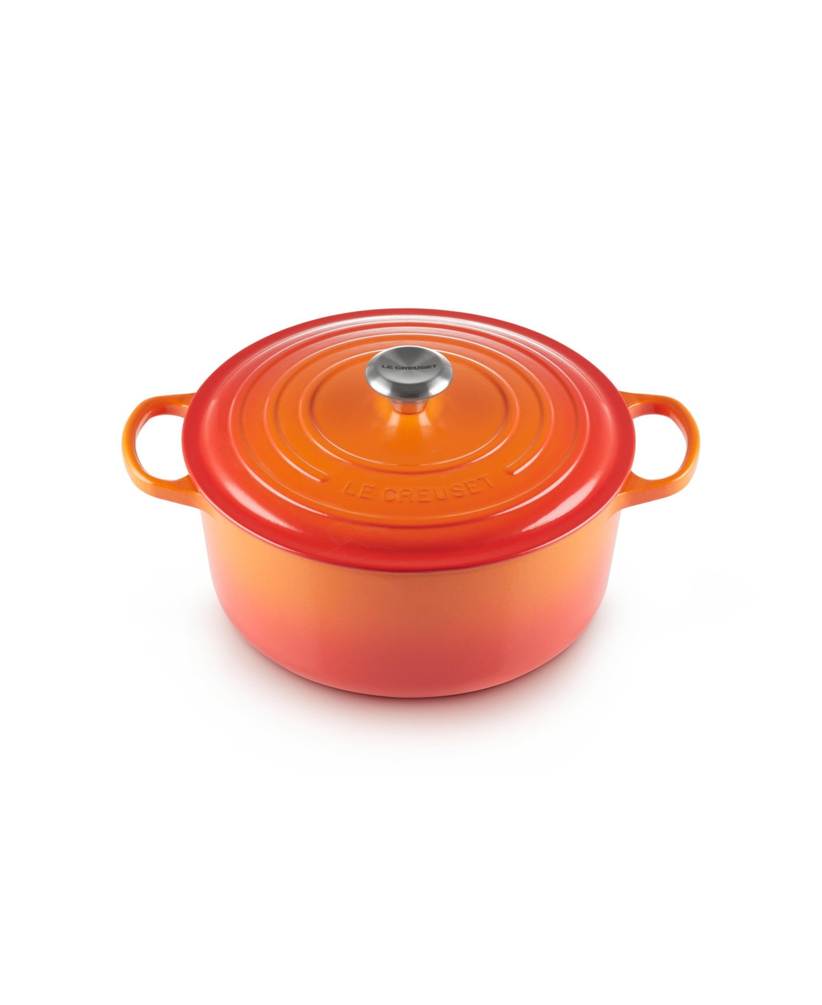 Le Creuset 7.25-qt. Signature Enameled Cast Iron Round Dutch Oven In Flame