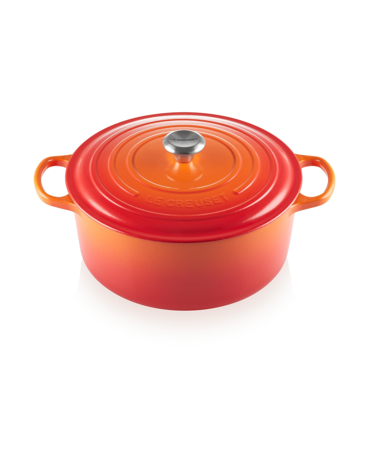 Le Creuset 9-quart Signature Cast Iron Round Dutch Oven In Flame