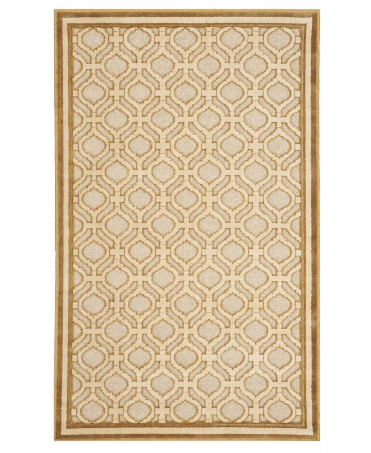 Martha Stewart Collection MSR4445 Gold 6'7in x 9'2in Area Rug - Gold