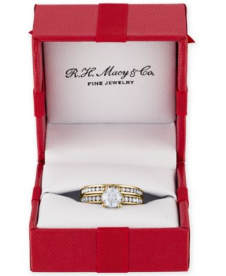 Diamond (1-1/2 ct. t.w.) Channel-Set Bridal Set in 14K White, Yellow or Rose Gold