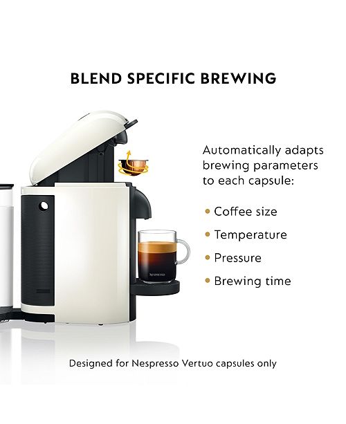 Nespresso by Breville Vertuo Plus White Coffee & Espresso Machine & Reviews Small Appliances