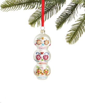 Holiday Lane - Day of the Dead Stack of Skulls Ornament