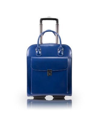 Uptown Leather Wheeled Laptop Briefcase