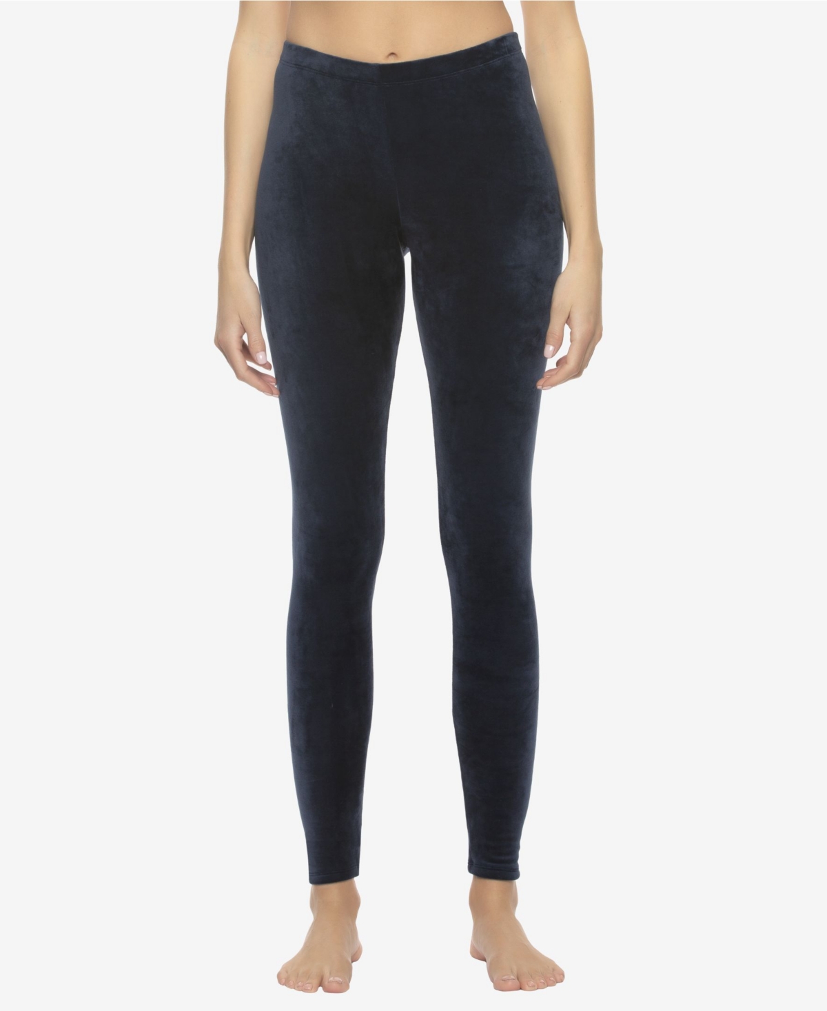 Felina Cozy Super Soft Velour Legging - Dress Blue