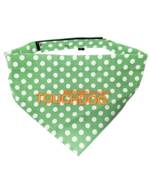 Touchdog 'Bad-to-the-Bone' Polka Patterned Fashionable Stay-put Bandana Large