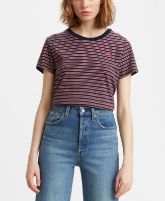 levi's striped shirt womens