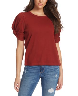 Ella Moss - Pointelle-Knit Twist-Sleeve Top