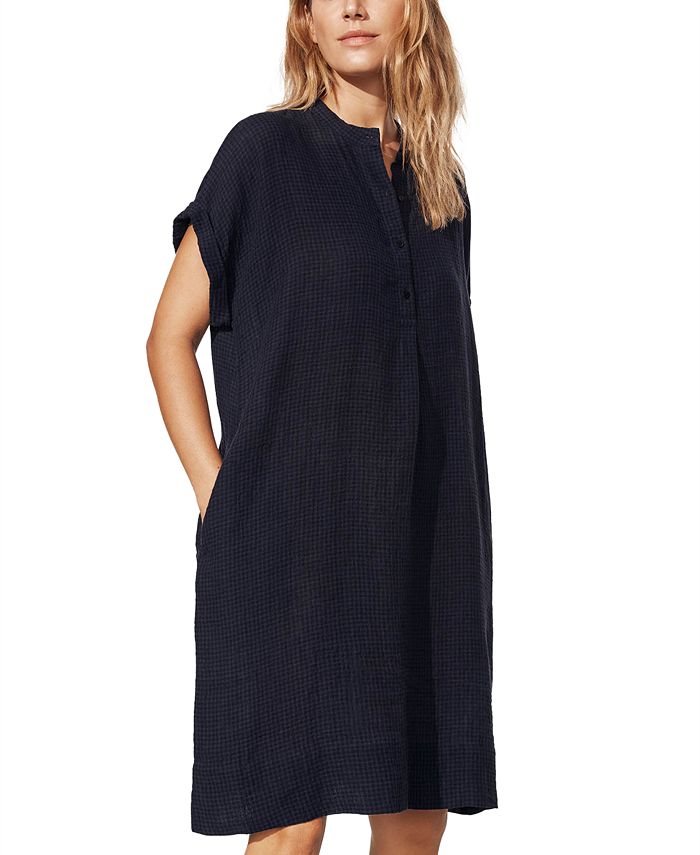 Eileen Fisher Organic Linen Shift Dress, Regular & Petite - Macy's