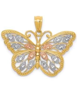 diamond butterfly charm