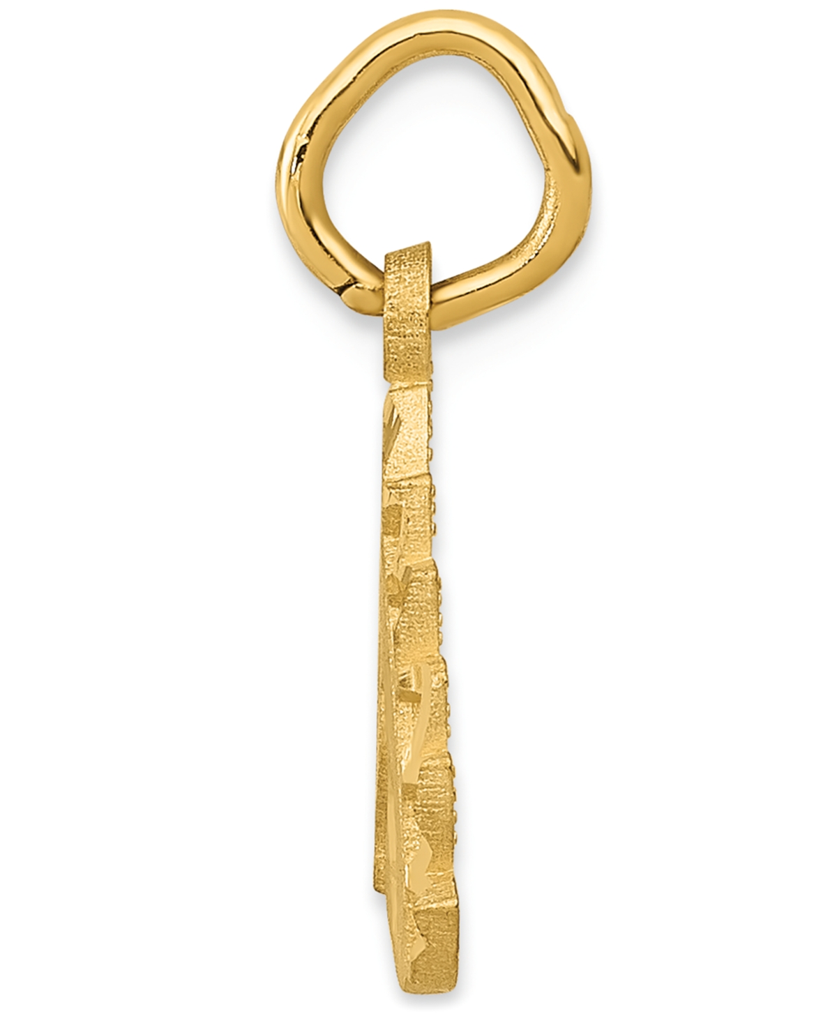 Unicorn Charm Pendant in 14k- Yellow Gold