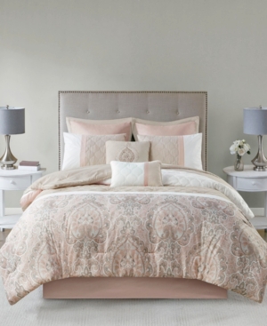 Jla Home Shawnee Queen 8 Piece Comforter Set Bedding In Blush