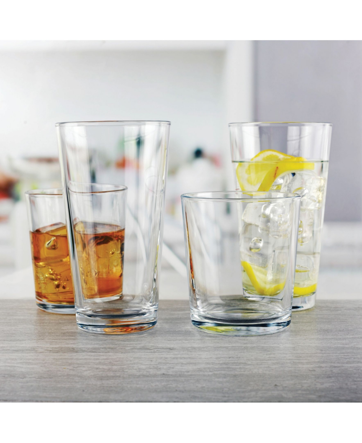 Circle Glass Simple Home Entertaining Glasses, Set of