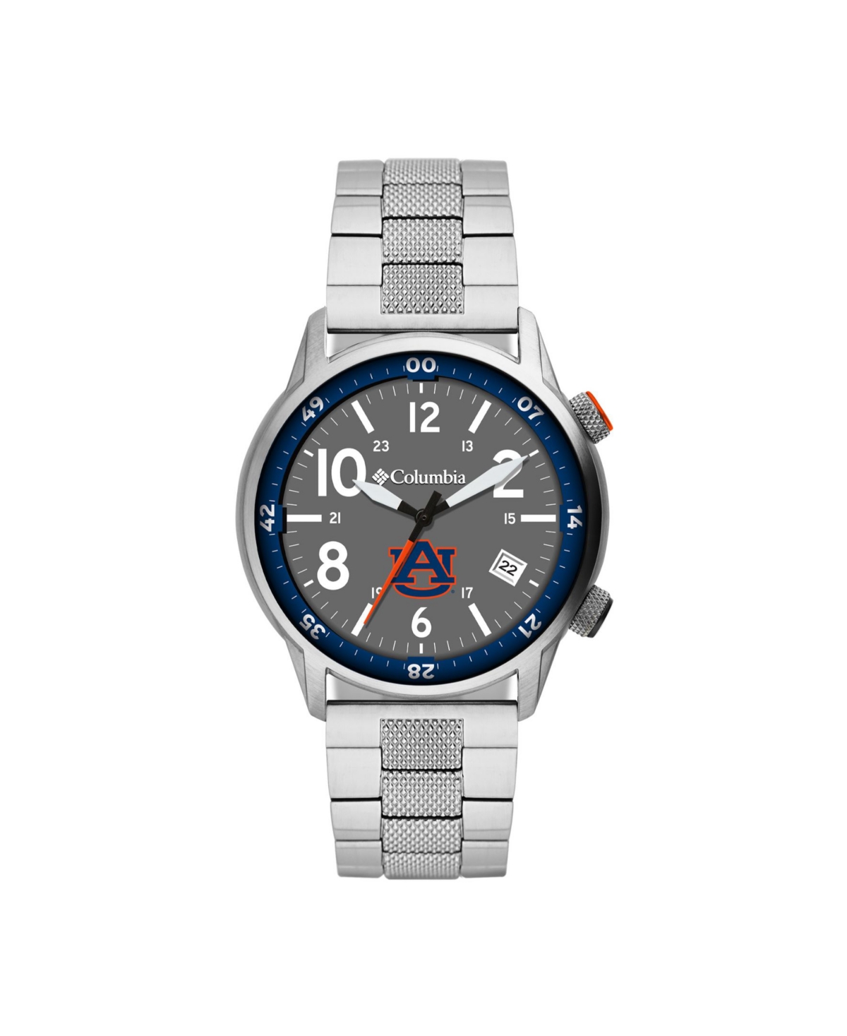 Men's Outbacker Auburn Stainless Steel Bracelet Watch 45mm - Silver