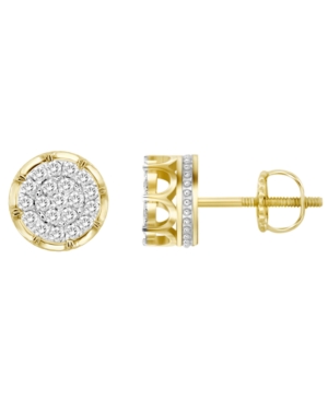 image of Men-s Diamond (1-1/2 ct.t.w.) Earring Set in 10k Yellow Gold