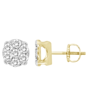 image of Men-s Diamond (1/4 ct.t.w.) Earring Set in Yellow Gold