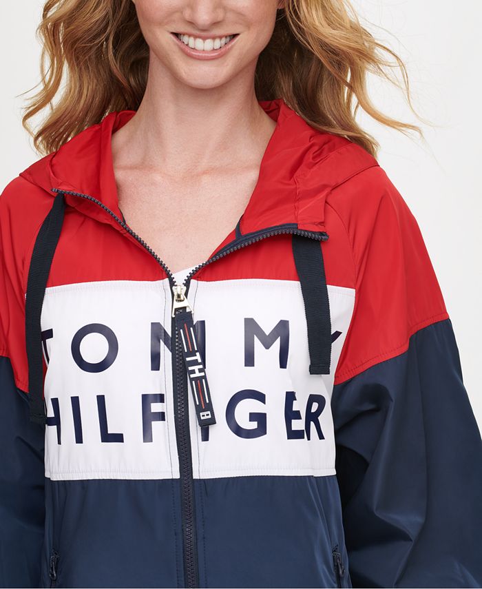 Tommy Hilfiger Colorblocked Windbreaker Jacket, Created for Macy's - Macy's