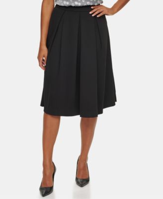Calvin Klein - Pleated A-Line Midi Skirt