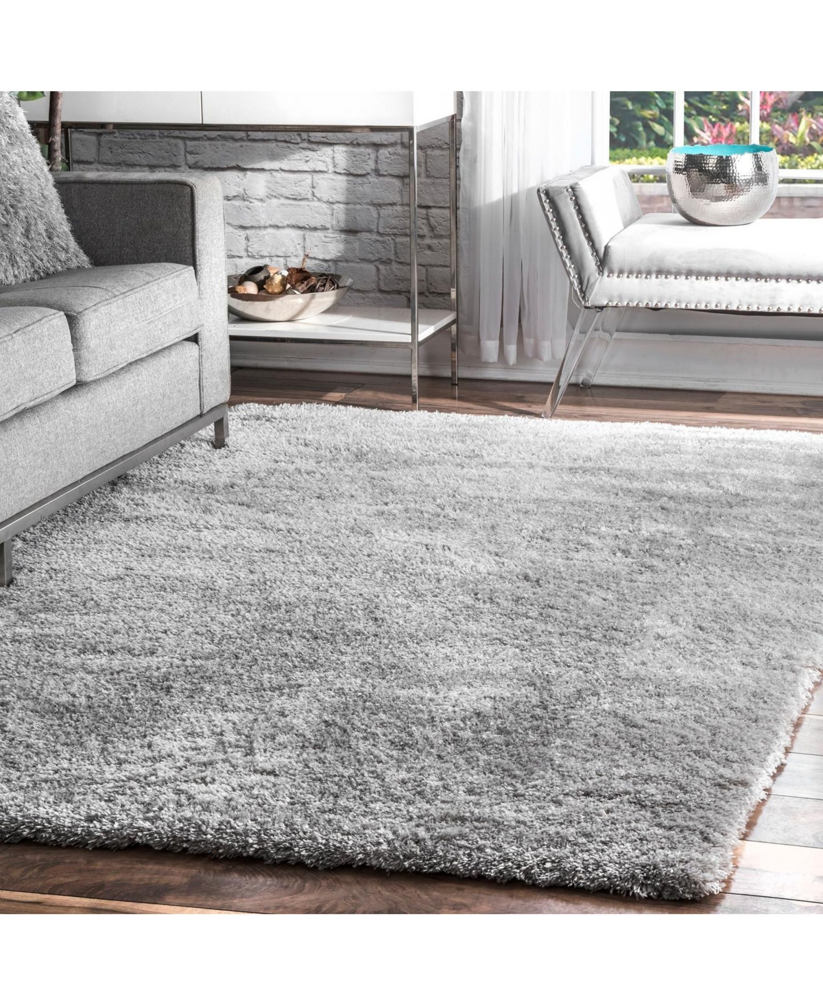 nuLoom Gynel OZAS01BArea Rug - Silver