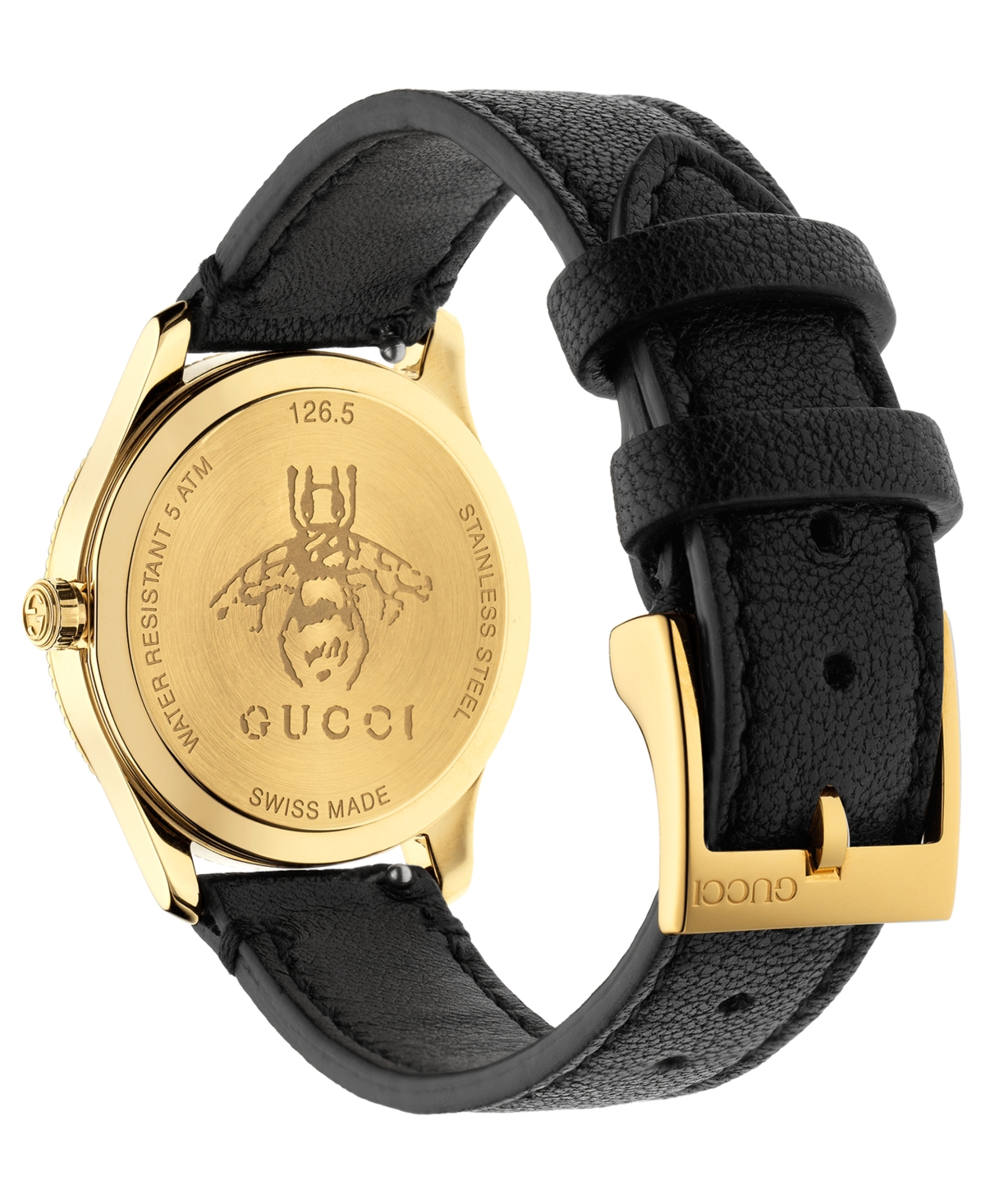 Shop Gucci Women's Swiss G-timeless Slim Black Leather Strap Watch 29mm
