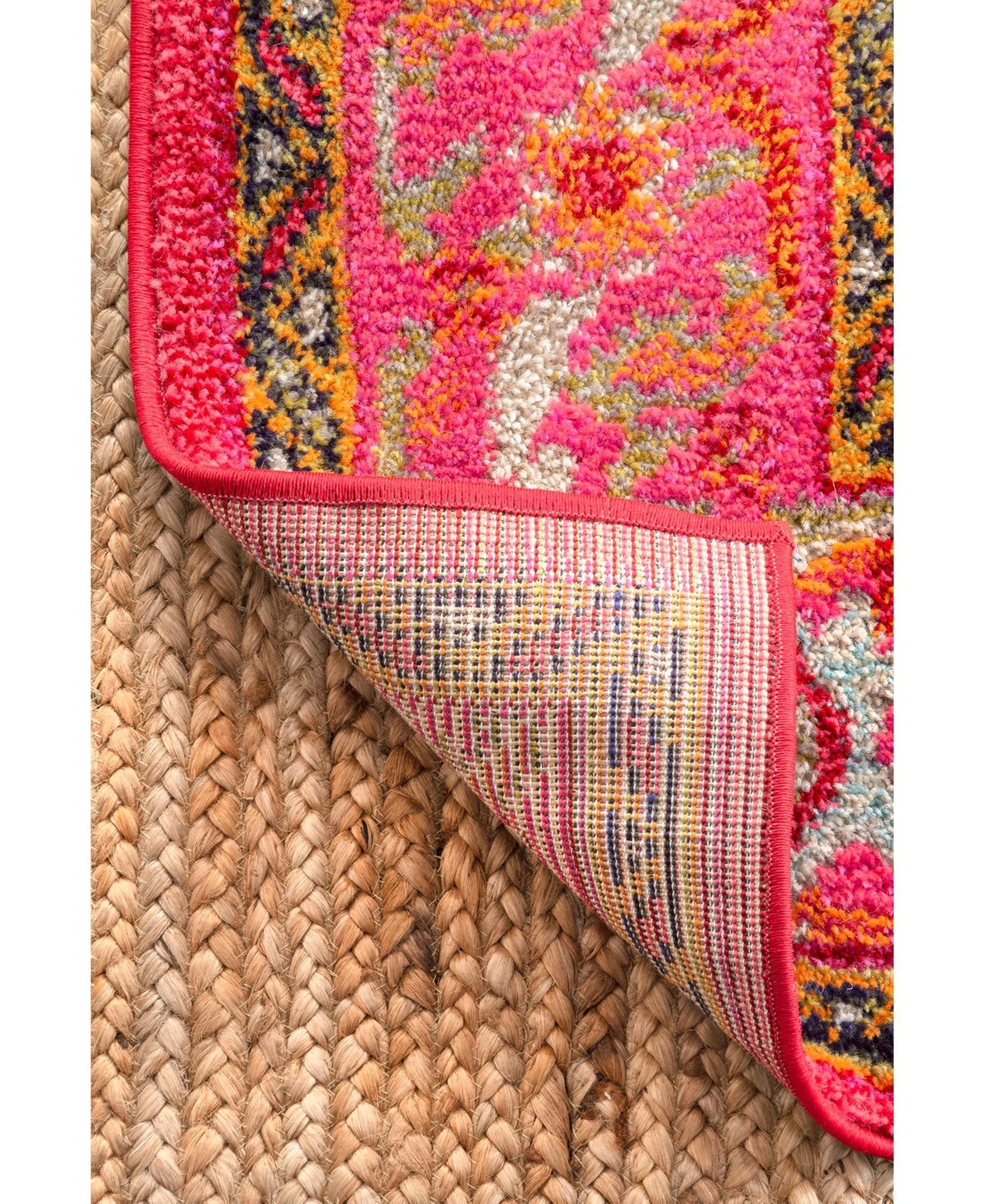 nuLoom Mackenzie KKCB10AArea Rug - Pink