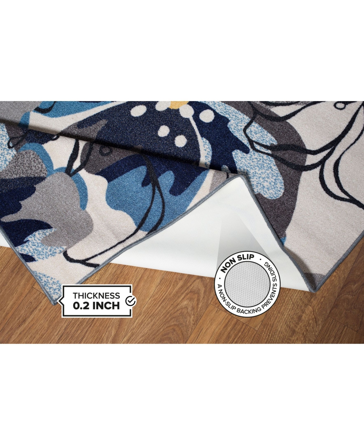 Main Street Rugs Laicos 503Area Rug - Blue