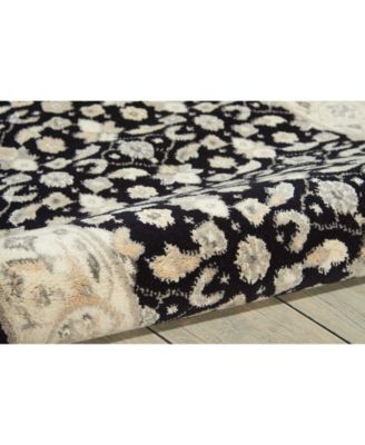Persian Empire PE26 Black 7'9" x 10'10" Area Rug