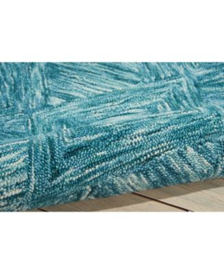 Interlock LNK01 Aquamarine 3'9" x 5'9" Area Rug
