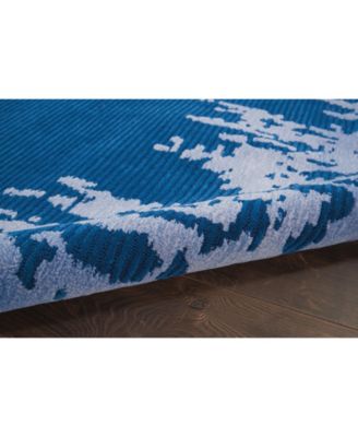 Symmetry SMM02 Navy 5'3" x 7'9" Area Rug