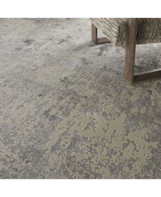 Rustic Textures RUS07 Gray and Beige 7'10" x 10'6" Area Rug