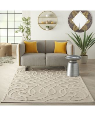 Cozumel CZM04 Cream 4' x 6' Outdoor Area Rug