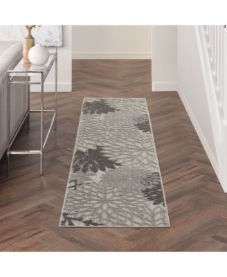 Aloha ALH05 Silver 2'3" x 8' Runner Rug