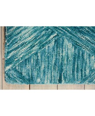 Interlock LNK01 Aquamarine 3'9" x 5'9" Area Rug