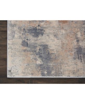 Rustic Textures RUS05 Beige and Gray 5'3" x 7'3" Area Rug