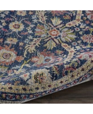 Nourison Home Ankara Global Anr13 Navy Multi Rug