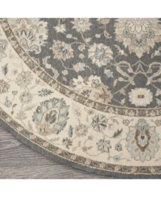 Nourison Home Living Treasures Li16 Gray Ivory Rug