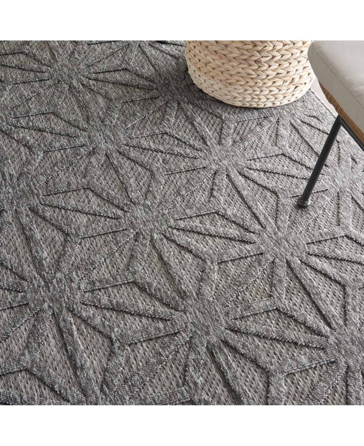 Nourison Home Cozumel CZM01Outdoor Area Rug - Onyx