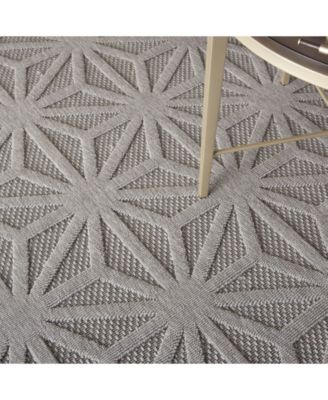 Cozumel CZM01 Silver 5'3" x 7'3" Outdoor Area Rug