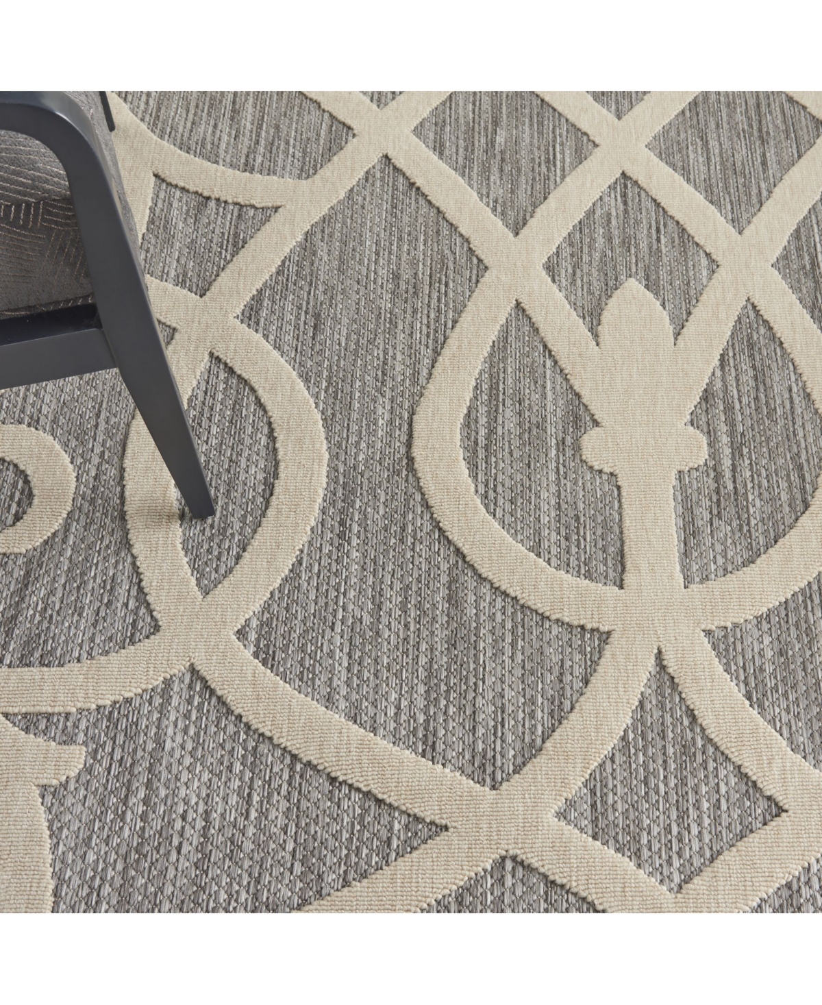 Nourison Home Cozumel CZM04Outdoor Area Rug - Gray