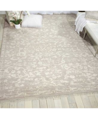 Elan ELN03 Silver 5'6" x 8' Area Rug
