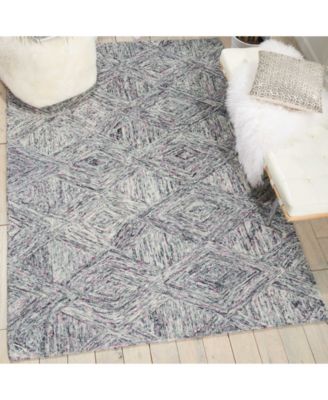 Interlock LNK01 Gray 5' x 7'6" Area Rug