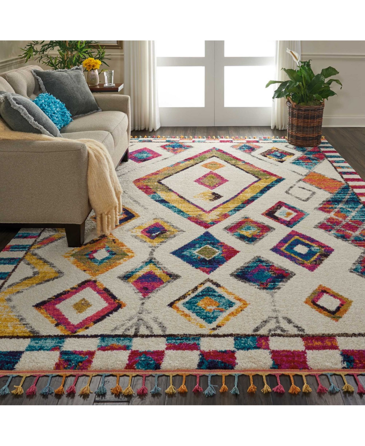 Nourison Home Nomad NMD02 Ivory 8'10" x 12' Area Rug