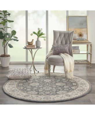 Nourison Home Living Treasures Li16 Gray Ivory Rug