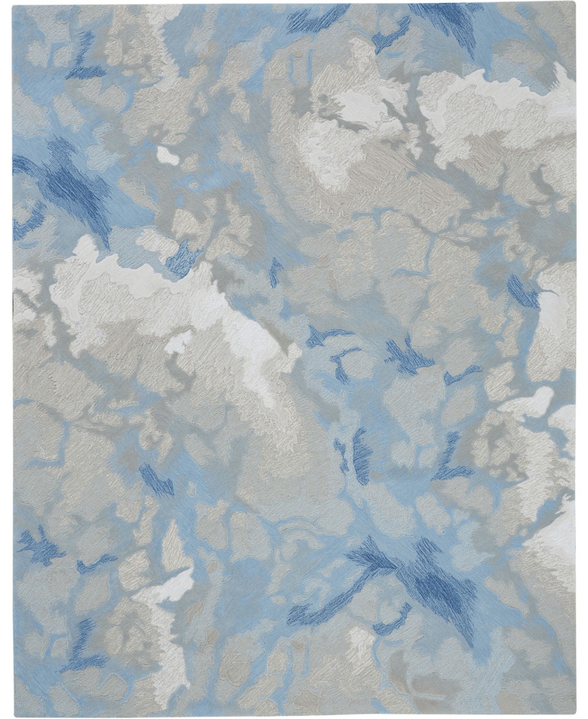 Nourison Home Symmetry SMM07 Mist and Ivory 7'9in x 9'9in Area Rug - Mist/Ivory