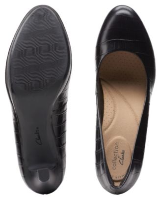Scarpe Con Tacco Clarks Adriel – Viola, Comfort Tecnologico Cushion Soft, Suola Leggera E Flessibile