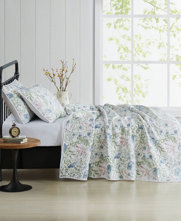 Cottage Classics Field Floral 3 Piece Quilt Set Macy's