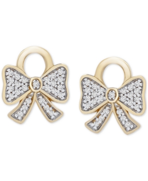 image of Diamond Bow Earring Charms (1/10 ct. t.w.) in 14k Gold