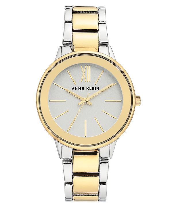 Anne Klein Women's Two-Tone Bracelet Watch 37mm & Reviews - Watches - Jewelry & Watches - Macy's