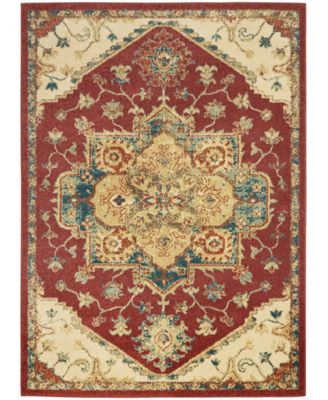 Nourison Traditional Antique Trq01 Red Rug