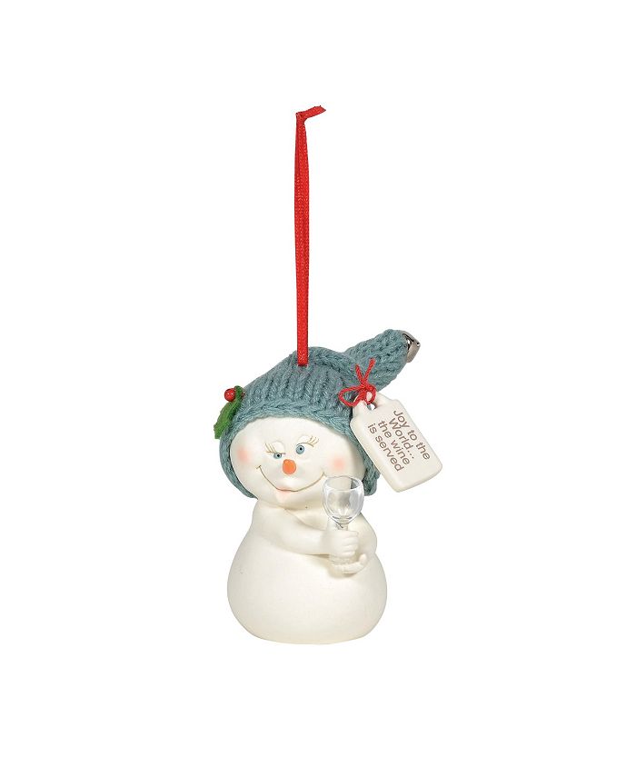Department 56 Snowpinions Joy to the World Wine Ornament & Reviews ...